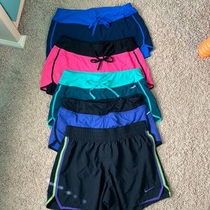 Lot of 5 Women’s Workout/Running Shorts, size medium